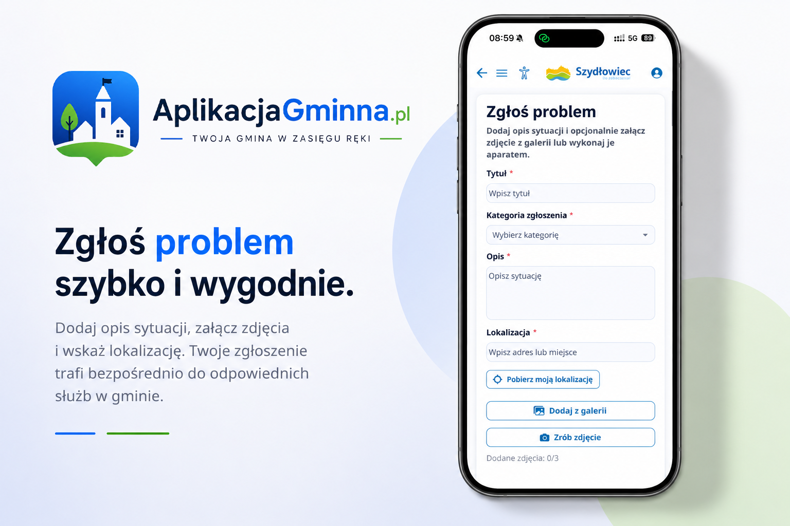 Zgłoś problem - aplikacja mobilna dla gmin